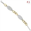 Sterling Silver & Yellow Rhodium Bracelet