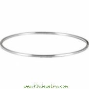 Sterling Silver 01.75 mm 08.00 Inch Bangle Bracelet