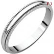 Sterling Silver 02.50 mm Milgrain Band