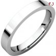 Sterling Silver 03.00 mm Flat Comfort Fit Band