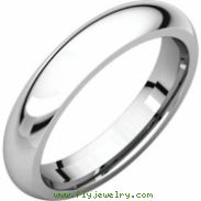 Sterling Silver 04.00 mm Comfort Fit Band