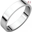 Sterling Silver 04.00 mm Flat Band