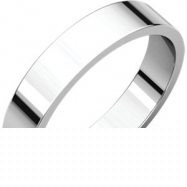 Sterling Silver 04.00 mm Flat Band
