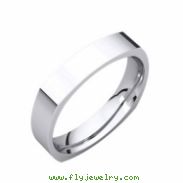 Sterling Silver 04.00 mm Square Comfort Fit Band