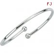 Sterling Silver 07.00 Inch Kera Bangle Bracelet