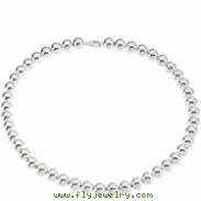 Sterling Silver 08.00 INCH 10.00 MM BEAD NECKLACE 10.00 Mm Bead Bracelet