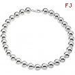 Sterling Silver 08.00 Inch Bead Necklace