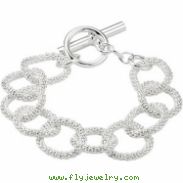 Sterling Silver 08.00 INCH STERLING SILVER MESH LINK BRACELET Ster Mesh Link Bracelet