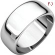 Sterling Silver 08.00 mm Half Round Band