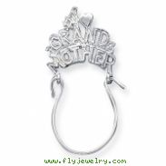 Sterling Silver #1 Grandmother Charm Holder