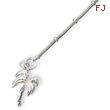 Sterling Silver 10''  Solid Polished Palm Tree Anklet