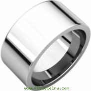 Sterling Silver 10.00 mm Flat Comfort Fit Band