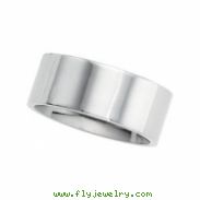 Sterling Silver 10.00 MM FLAT COMFORT FIT BAND Flat Comfort Fit Band