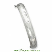 Sterling Silver 10.25mm Bangle Bracelet