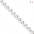 Sterling Silver 10.5mm Anchor Chain anklet