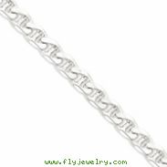 Sterling Silver 10.5mm Anchor Chain anklet