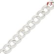 Sterling Silver 10.5mm Double Link Charm Bracelet