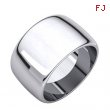 Sterling Silver 12.00 mm Half Round Band