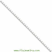 Sterling Silver 1.25mm Mirror Box Chain