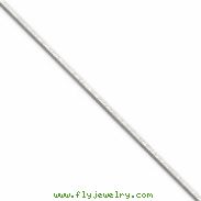 Sterling Silver 1.25mm Square Snake Chain