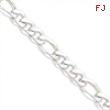 Sterling Silver 12.75mm Figaro Chain