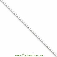 Sterling Silver 1.2mm 8 Sided Diamond-cut Mirror Box Chain