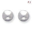 Sterling Silver 12mm Half Ball Earrings