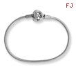 Sterling Silver 13cm Reflections Kids Clasp Bracelet