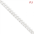 Sterling Silver 13mm Beveled Curb Chain