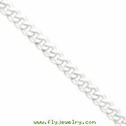 Sterling Silver 13mm Beveled Curb Chain