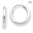 Sterling Silver 1.3mm Hoop Earrings