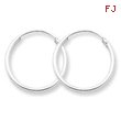 Sterling Silver 1.3mm Hoop Earrings