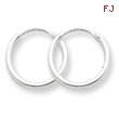 Sterling Silver 1.3mm Hoop Earrings