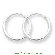 Sterling Silver 1.3mm Hoop Earrings