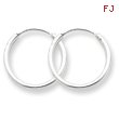 Sterling Silver 1.3mm Hoop Earrings