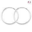 Sterling Silver 1.3mm Hoop Earrings