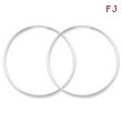 Sterling Silver 1.3mm Hoop Earrings