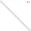 Sterling Silver 1.3mm Singapore Chain Anklet
