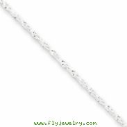 Sterling Silver 1.3mm Singapore Chain Anklet