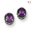 Sterling Silver 1.50Amethyst Earrings