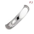 Sterling Silver 15mm Fancy Hinged Bangle Bracelet
