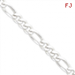 Sterling Silver 15mm Figaro Chain