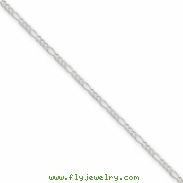 Sterling Silver 1.5mm Figaro Chain bracelet