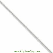 Sterling Silver 1.5mm Round Snake Chain