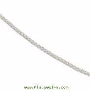 Sterling Silver 16 INCH Popcorn Chain With Spring Ring