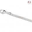 Sterling Silver 16 INCH Solid Foxtail Chain