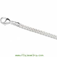 Sterling Silver 16 INCH Solid Foxtail Chain