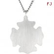 Sterling Silver 16.75 Rd St. Florian Pend Medal