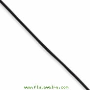 Sterling Silver 16inch 2mm Black Leather Cord Necklace chain