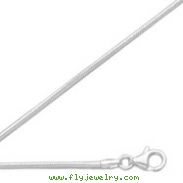 Sterling Silver 1.6mm Round Snake Chain